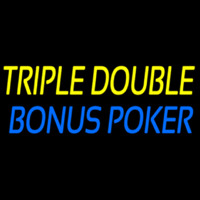 Triple Double Bonus Poker Neon Skilt