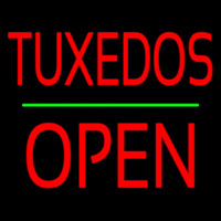 Tu edos Block Green Line Open Neon Skilt