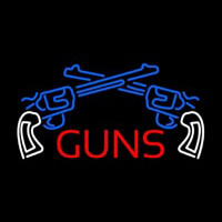 Two Gun Logo Neon Skilt