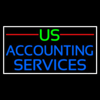 Us Accounting Service 2 Neon Skilt