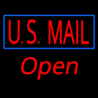 Us Mail Script1 Open Neon Skilt