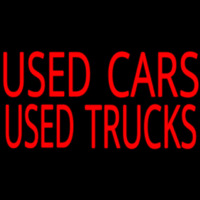 Used Cars Used Truckes Neon Skilt