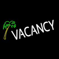 Vacancy With Tree Neon Skilt