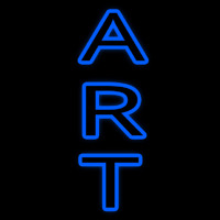 Vertical Double Stroke Art Neon Skilt