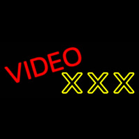 Video Triple X Neon Skilt