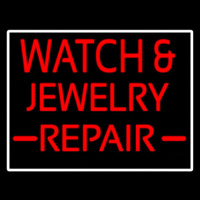 Watch And Jewelry Repair Red Neon Skilt