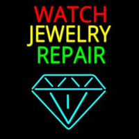 Watch Jewelry Repair With Logo Neon Skilt