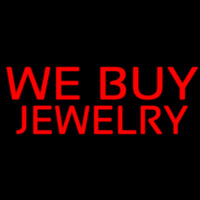 We Buy Jewelry Neon Skilt