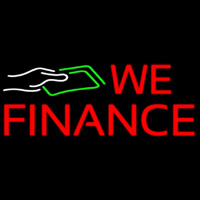 We Fianance Note Logo 1 Neon Skilt