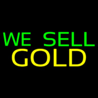 We Sell Gold Neon Skilt