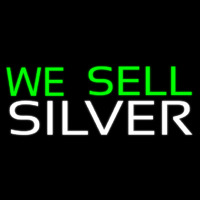 We Sell Silver Neon Skilt