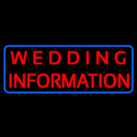 Wedding Information Neon Skilt