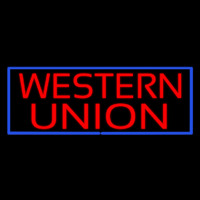 Western Union Neon Skilt