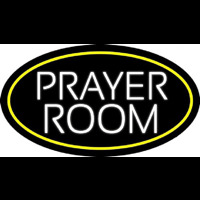 White Prayer Room Neon Skilt