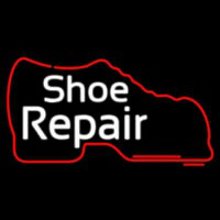 White Shoe Repair With Shoe Neon Skilt