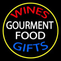 Wines Food Blue Gifts Neon Skilt