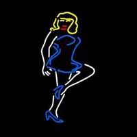 Woman Strip Night Club Neon Skilt