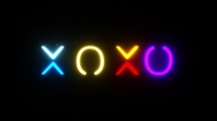 XOXO Neon Skilt