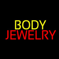 Yellow And Red Body Jewelry Neon Skilt