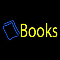 Yellow Books Neon Skilt