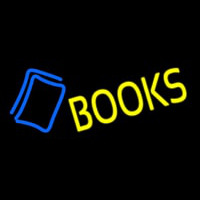 Yellow Books Neon Skilt