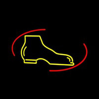 Yellow Boots Neon Skilt