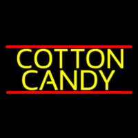 Yellow Cotton Candy Neon Skilt