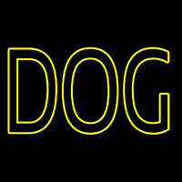 Yellow Dog 1 Neon Skilt