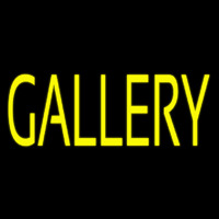 Yellow Gallery Neon Skilt