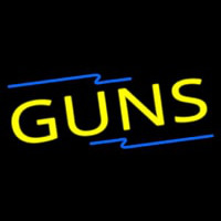 Yellow Guns Neon Skilt