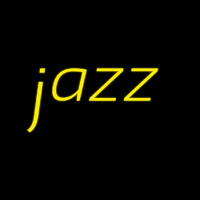 Yellow Jazz Cursive Neon Skilt