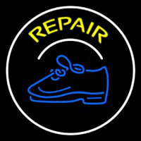 Yellow Repair Shoe With Border Neon Skilt