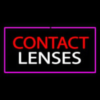 Contact Lenses With Pink Border Neon Skilt