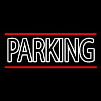 Double Stroke Parking Neon Skilt