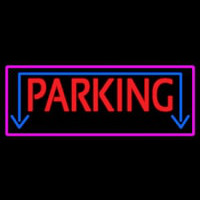 Parking With Down Arrow Neon Skilt