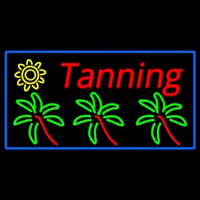 Tanning With Logo Neon Skilt