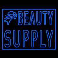 Double Stroke Blue Beauty Supply Neon Skilt