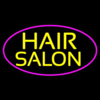 Yellow Hair Salon Neon Skilt