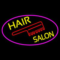 Yellow Hair Salon Red Neon Skilt