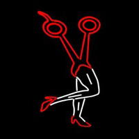 Scissor Logo Neon Skilt