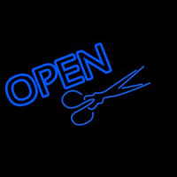 Scissor Open Neon Skilt