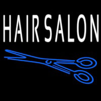 Hair Salon With Scissor Neon Skilt