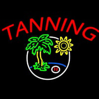 Tanning With Logo Neon Skilt