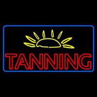 Tanning With Sun Rays Neon Skilt