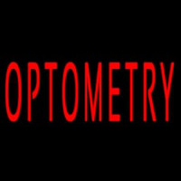 Red Optometry Neon Skilt