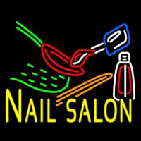 Nail Salon Logo Neon Skilt