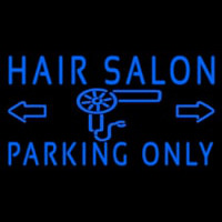 Hair Salon Parking Only Neon Skilt