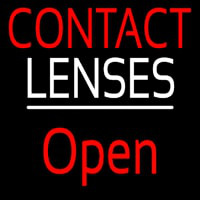 Contact Lenses Script1 Open White Line Neon Skilt