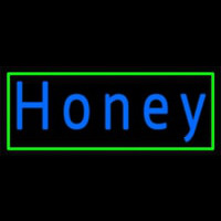 Green Border Honey Neon Skilt