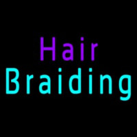 Hair Braidins Neon Skilt